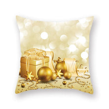 Load image into Gallery viewer, Christmas Decorations Snowflake Santa Claus Merry Christmas Cover Cushion Pillowcase Xmas Holiday Couch Pillows Rustic Christmas Decorations Winter Pillowcase for Living Room Home Happy New Year

