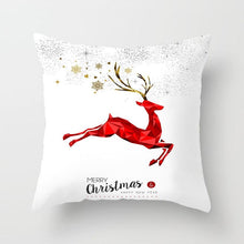 Load image into Gallery viewer, Christmas Decorations Snowflake Santa Claus Merry Christmas Cover Cushion Pillowcase Xmas Holiday Couch Pillows Rustic Christmas Decorations Winter Pillowcase for Living Room Home Happy New Year
