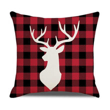 Load image into Gallery viewer, Christmas Pillow Covers Xmas Decorative Christmas Pillow Covers Christmas Decor Pillow Cases Retro Beautiful Cushion Cover Throw Pillowcase Winter Holiday Cushion Case For Home Decor 45x45CM

