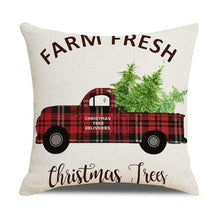 Load image into Gallery viewer, Christmas Pillow Covers Xmas Decorative Christmas Pillow Covers Christmas Decor Pillow Cases Retro Beautiful Cushion Cover Throw Pillowcase Winter Holiday Cushion Case For Home Decor 45x45CM
