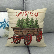 Load image into Gallery viewer, Christmas Pillowcase Sofa Cushion Cover Christmas Pillow Covers Merry Christmas Series Santa Claus Snowman With Xmas Gift Decorations Throw Pillow Linen Pillow Case 45x45CM
