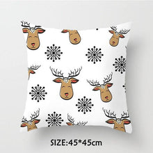 Load image into Gallery viewer, Christmas Pillowcase Tree Santa Claus Cushion Cover Christmas Pillow Case Decorative Santa Claus Xmas Throw Pillowcase Cotton Linen Square Cushion Pillow Covers
