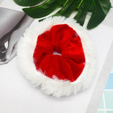 Load image into Gallery viewer, Christmas Scrunchies Women Elastic Sequin Hair Ring Velvet Ponytail Hair Rope Hair Bands Ponytail Holder Scrunchy Hair Ties Ponytail Holder Accessories for Women
