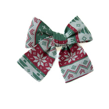 Load image into Gallery viewer, Christmas Sweater - Petite Hair Bow
