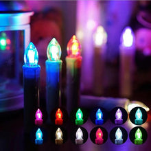 Load image into Gallery viewer, Christmas Tree Clip Candle Warm White Battery Operated Waterproof LED Flameless Taper Ivory Floating Candles with Remote Timer Ideal For Home Flameless Flashing With Remote And Suction Cup LED Candles For Halloween Birthday Garden Decoration

