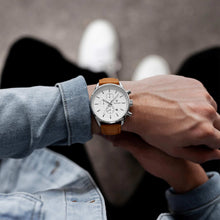 Load image into Gallery viewer, The Chrono S2 40mm - Silver/Tan
