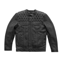 Load image into Gallery viewer, Cinder Men's Cafe Style Leather Jacket
