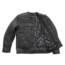 Load image into Gallery viewer, Cinder Men's Cafe Style Leather Jacket

