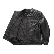 Load image into Gallery viewer, Cinder Men's Cafe Style Leather Jacket
