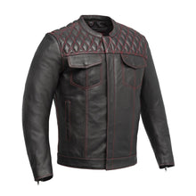 Load image into Gallery viewer, Cinder Men's Cafe Style Leather Jacket
