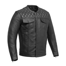 Load image into Gallery viewer, Cinder Men's Cafe Style Leather Jacket
