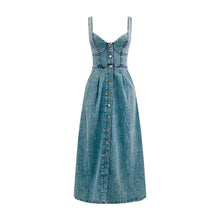 Load image into Gallery viewer, CitySleek Denim Midi Dress
