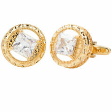 Load image into Gallery viewer, VITTORIO VICO Gold Iced Wedding Cufflinks (CL100x Series)

