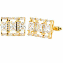 Load image into Gallery viewer, VITTORIO VICO Gold Iced Wedding Cufflinks (CL100x Series)
