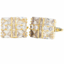 Load image into Gallery viewer, VITTORIO VICO Gold Iced Wedding Cufflinks (CL100x Series)
