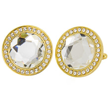 Load image into Gallery viewer, Vittorio Vico Discus Colored Crystal Bling Cufflinks (CL11XX Series)
