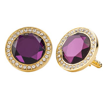 Load image into Gallery viewer, Vittorio Vico Discus Colored Crystal Bling Cufflinks (CL11XX Series)
