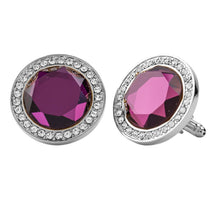 Load image into Gallery viewer, Vittorio Vico Discus Colored Crystal Bling Cufflinks (CL11XX Series)
