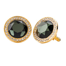 Load image into Gallery viewer, Vittorio Vico Discus Colored Crystal Bling Cufflinks (CL11XX Series)
