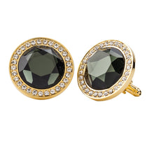 Load image into Gallery viewer, Vittorio Vico Discus Colored Crystal Bling Cufflinks (CL11XX Series)
