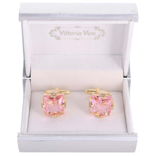 Load image into Gallery viewer, Vittorio Vico Gold &amp; Silver Princess Cut Cufflinks (CL13XX Series)
