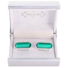 Load image into Gallery viewer, VITTORIO VICO Gold &amp; Silver Colorful Capsule Cufflinks (Cl17xx Series)
