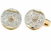 Load image into Gallery viewer, Vittorio Vico Gold &amp; Silver Oversized Cufflinks (CL2000 Series)
