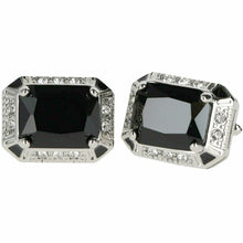 Load image into Gallery viewer, Vittorio Vico Big Rectangular Colored Crystal Cufflinks (CL73XX)
