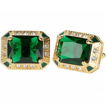 Load image into Gallery viewer, Vittorio Vico Big Rectangular Colored Crystal Cufflinks (CL73XX)
