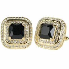 Load image into Gallery viewer, Vittorio Vico Square Colored Crystal Double Diamond Set Cufflinks (CL 75XX)
