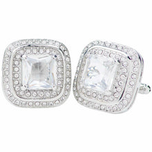 Load image into Gallery viewer, Vittorio Vico Square Colored Crystal Double Diamond Set Cufflinks (CL 75XX)
