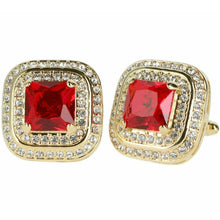 Load image into Gallery viewer, Vittorio Vico Square Colored Crystal Double Diamond Set Cufflinks (CL 75XX)
