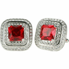 Load image into Gallery viewer, Vittorio Vico Square Colored Crystal Double Diamond Set Cufflinks (CL 75XX)
