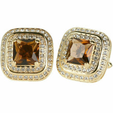 Load image into Gallery viewer, Vittorio Vico Square Colored Crystal Double Diamond Set Cufflinks (CL 75XX)
