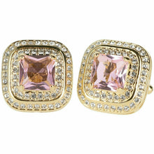 Load image into Gallery viewer, Vittorio Vico Square Colored Crystal Double Diamond Set Cufflinks (CL 75XX)
