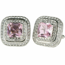 Load image into Gallery viewer, Vittorio Vico Square Colored Crystal Double Diamond Set Cufflinks (CL 75XX)
