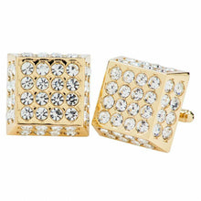 Load image into Gallery viewer, Vittorio Vico Square Studded Colored Crystal Cufflinks  (CL 76XX)
