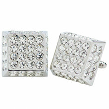 Load image into Gallery viewer, Vittorio Vico Square Studded Colored Crystal Cufflinks  (CL 76XX)
