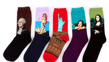 Load image into Gallery viewer, Classic Autumn Winter Retro Personality Art Van Gogh Mural World Famous Oil Painting Female Sock For Men And Women
