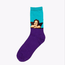 Load image into Gallery viewer, Classic Autumn Winter Retro Personality Art Van Gogh Mural World Famous Oil Painting Female Sock For Men And Women
