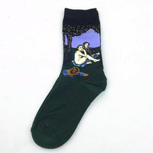 Load image into Gallery viewer, Classic Autumn Winter Retro Personality Art Van Gogh Mural World Famous Oil Painting Female Sock For Men And Women
