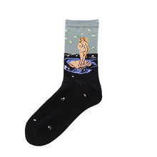 Load image into Gallery viewer, Classic Autumn Winter Retro Personality Art Van Gogh Mural World Famous Oil Painting Female Sock For Men And Women
