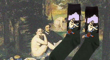Load image into Gallery viewer, Classic Autumn Winter Retro Personality Art Van Gogh Mural World Famous Oil Painting Female Sock For Men And Women
