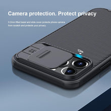Load image into Gallery viewer, Classic Black Camera Cover Protection For  Your iPhone Privacy iPhone 12 11 Pro Max Armor Lens Cover Slide Camera Case for iPhone  11 Pro Max 12 Mini Comfortable Soft Grip Simple Sliding Camera Cover Case
