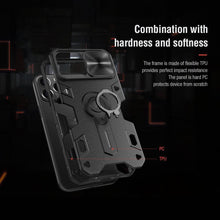 Load image into Gallery viewer, Classic Black Camera Cover Protection For  Your iPhone Privacy iPhone 12 11 Pro Max Armor Lens Cover Slide Camera Case for iPhone  11 Pro Max 12 Mini Comfortable Soft Grip Simple Sliding Camera Cover Case
