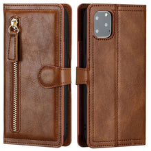 Load image into Gallery viewer, Classic Business Retro PU Flip Leather Case For Iphone 14 13 12 11 Pro Max Iphone 13 Mini X Xr Xs Card Holder Case Leather Case Magnetic Closure Magnetic Pocket Closure
