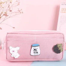 Load image into Gallery viewer, Classic Cartoon Large Capacity Stylish Students Pencil Pouch Cute Creative Design Case For School
