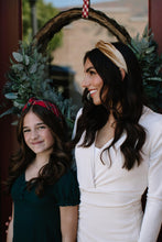 Load image into Gallery viewer, Gold Velvet Knotted Headband
