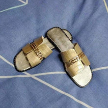 Load image into Gallery viewer, Classic Design New Women Flat Flip Flops Double Chain Sandal Slippers Shoes Women Flats Slippers Flat Sandals Elegant Strappy Flip Flops Casual Comfortable Beach Shoes
