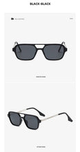 Load image into Gallery viewer, Classic Fashionable Retro Shape Double Bridges Style Women Sunglasses Polarized Square  Sunglasses for Women Men Classic Pink Gradient Eyewear Trending Sunglasses
